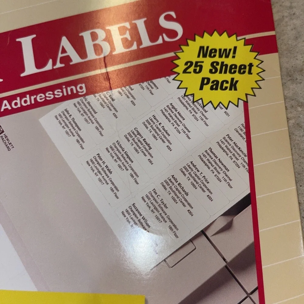 Avery Easy Peel Address Laser Labels 5260 1 x 2-5/8